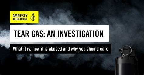 tear gas human test|Tear Gas: An Investigation .